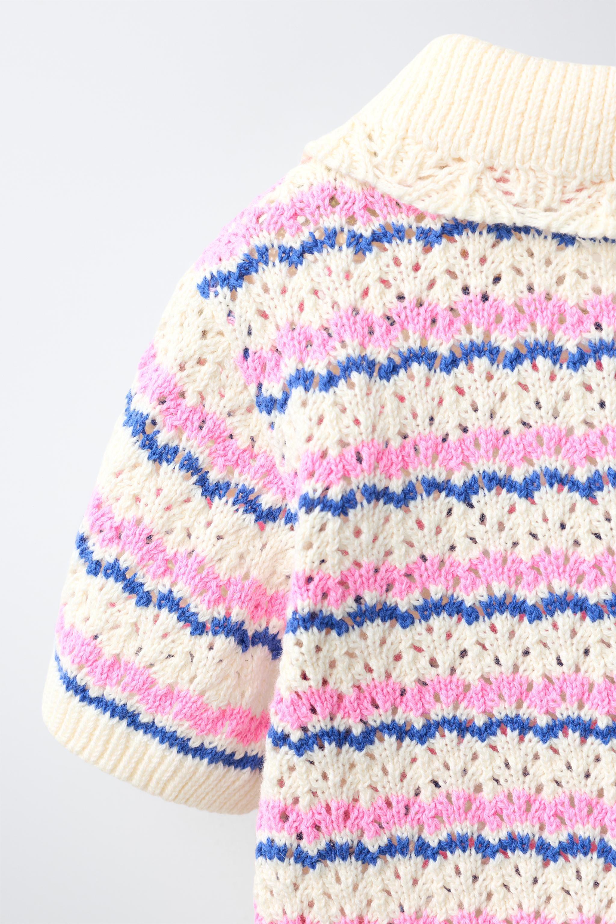 STRIPED KNIT POLO